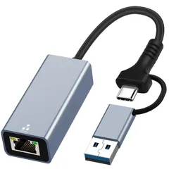 新品 USB 3.0/USB-C 両インターフェース 有線 LAN アダプター Switch動作確認済 ギガビット 1000Mbps プラグアンドプレイ MacBook/Windows 対応 コンパクト