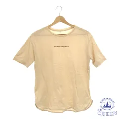 【訳アリ】 トップス Tシャツ ワンポイント シンプル 半袖 レディース ベージュ M 901-8005 送料無料 古着