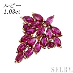 K18PG ルビー ペンダントトップ 1.03ct