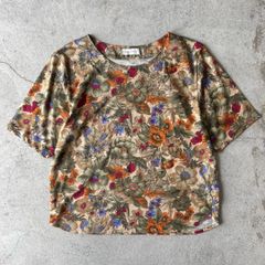 T-shirt / 花柄 Tシャツ 日本製 #a874