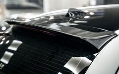 【FUTURE DESIGN】BMW 5シリーズ F11 ツーリング 用 ルーフ スポイラー 本物ドライカーボン DryCarbon カスタム エアロ