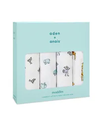 新品　おくるみ おくるみ 4枚 anais セット jungle + jam + モスリンコットン 100%使用 aden 】 aden 120 日本正規品 × 120cm 【 エイデンアンドアネイ ベビー スワドル 赤ちゃん ガーゼ 新生児 anais(エイ