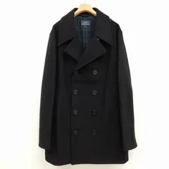 ブルックスブラザーズ BROOKS BROTHERS 346 メルトン ウール ピーコート ミドル ロング丈 美品 L ネイビーのサムネイル