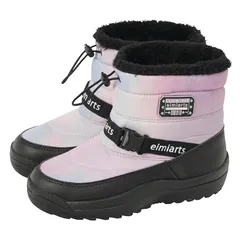 【新品】 [アリサナ] スノーブーツ キッズ 女の子 ジュニア 防水 タイダイ M 0