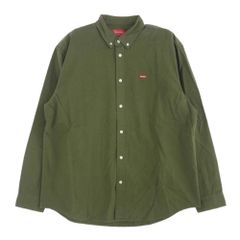 Supreme シュプリーム 22AW Small Box Logo Twill shirt スモールボックスロゴ ツイル 長袖 シャツ カーキ系 L【新古品】【未使用】【中古】