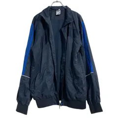 adidas ナイロンジャケット 2XL ネイビー アディダス ビッグサイズ ジップアップ スポーツ 古着卸 アメリカ仕入 a701-6022