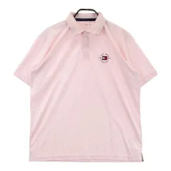 サイズ：XL TOMMY HILFIGER GOLF トミー ヒルフィガーゴルフ  半袖ポロシャツ 総柄 ピンク系 [240101298452]# ゴルフウェア メンズ ストスト