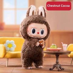 LABUBU THE MONSTERS Have a seat Chestnut Cocoa 第一世代 ぬいぐるみ ストラップ フィギュア 1ピース入り