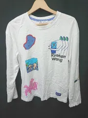 ◇ Θ ZARA ザラ プリント 長袖 デザイン Tシャツ カットソー サイズEUR S USA S MEX 26 ホワイト マルチ レディース E  【1505290027748】