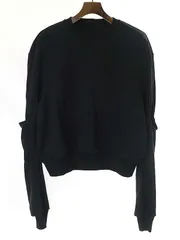 Rick Owens リックオウエンス 22SS GETH CREWNECK SWEAT スウェットトレーナー ブラック L RU01B1279-BAのサムネイル