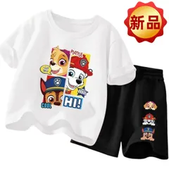 ✨新品✨子供服 パウパトロール Tシャツ&ハーフパンツ 上下セット キッズ 夏服 男の子 女の子 半袖 Tシャツ キャラクター 可愛い カジュアル プレゼント 人気 おしゃれ アニメ 通園 通学 100/110/120/130cm