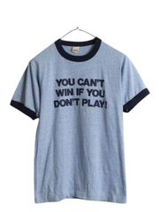 リンガー Tシャツ Mmade in USA フロッキープリント M ベージュ - メルカリ