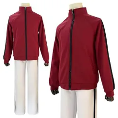 レッド_M [HOLOUN] ジャージ 稲荷崎 白鳥沢 ?谷 コスプレ衣装 ハイ＠キュー 青葉城西 音駒 日向翔陽 影山飛雄 菅原孝支 青葉城西高校 アニメハロウィン仮装 ユニフォーム 衣装 セット 制服 クリスマス イベント Cosplayハロウィン仮装 ハ