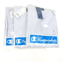 チャンピオン 半袖スウェット 3点セット Oサイズ ブルー 大きいサイズ 裏毛 ブランド まとめて メンズ Champion 【中古】