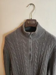 ★ITALY製★Loro Piana★カシミヤ★ニットセーター★ハーフジップ★ 極上を纏う喜びをロロ・ピアーナとともに──特集：ローゲージか