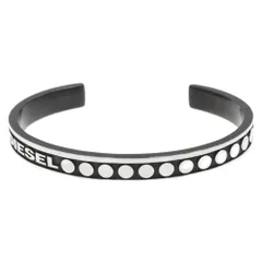 DIESEL (ディーゼル) ロゴ シルバーバングル ブレスレットのサムネイル