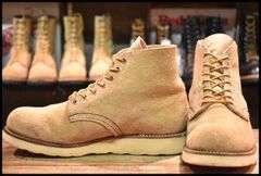 【7E 良品 羽タグ 99年】レッドウィング 8167 スエード アイリッシュセッター タン ラフアウト プレーントゥ ブーツ redwing HOPESMORE【FF466】