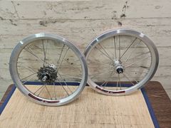 ■ Litepro K-FUN 14×1.5/1.75 ライトプロ 前後ホイール 折り畳み自転車 DAHON スポーク折れ有 同梱発送承中!! T-806