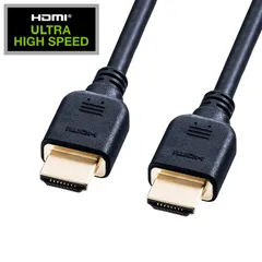サンワサプライ ウルトラハイスピードHDMIケーブル ブラック 1m KM-HD20-U10 （1点）のサムネイル