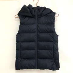 UNIQLO ユニクロ フーディ ストレッチダウンベスト Mサイズ ネイビー 173395 フード付き 25i菊E