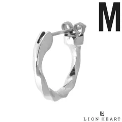 ライオンハート クロッシング ピアス ツイスト シルバー925 シルバー M 片耳用 1点売り メンズ ブランド LION HEART