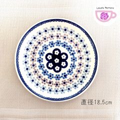 直径18.5cm　プレート　お皿　マヌファクトゥラ社製　ポーリッシュポタリー