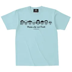 【土日も発送】スカルファミリーTシャツ 半袖 ブルー パロディ スカル サザエさん SHT-02BL