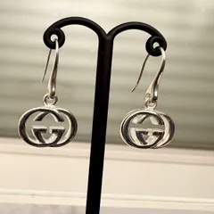 《クーポン配布中》【美品】グッチ インターロッキングG ピアス シルバー925【GUCCI】