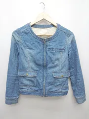 ◇ any SiS エニィスィス 長袖 ジャケット サイズ2 ブルー系 レディース P  【1405230007239】