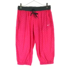 美品 NIKE ナイキ 総柄 ハーフパンツ XL ピンク DRI-FIT レディース 古着