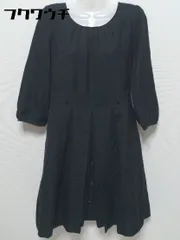 ◇ SOUP スープ 長袖 膝丈 ワンピース サイズ11 ネイビー レディース 【中古】 【1002800639663】