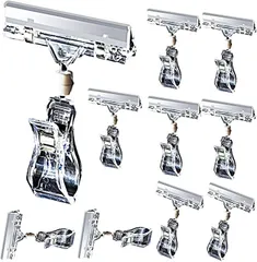 TradeWind ポップクリップ POPクリップ メモスタンド POPスタンド 値札 スワイヤー カードホルダー 店舗 オフィス クリア10個(クリア,  10.5cm)