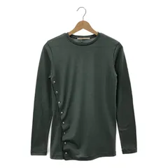little $uzie - 【新品】  Little $uzie / リトルスージー | 2023AW | Wool Jersey Button-up Drape Top | One | Forest | レディース 新品】 Little $uzie / リトルスージー | 2023AW | Wool Jersey