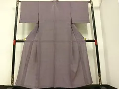 美品［江戸小紋/絽］正絹 鮫小紋 無地 セミフォーマル 薄物 夏物