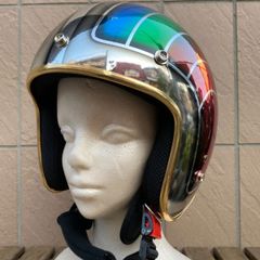 【装飾用】レインボー！！！  フリーサイズ 装飾用ファッションヘルメット 公道使用不可