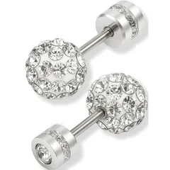 【新品】 CCopan ピアス つけっぱなし 金属アレルギー対応 ファーストピアス セカンドピアス サージカルステンレス メンズ レディース ネジ式 両耳 2個セット (スターライト5ｍｍ) 0