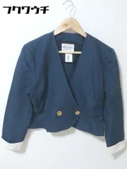 ◇ miss ashida ミスアシダ 金ボタン ダブル 長袖 テーラード ジャケット サイズ9 ネイビー レディース 【中古】 【1002800534944】