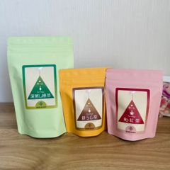 三角ティーバッグ 深蒸し緑茶20個入、ほうじ茶10個入、和紅茶10個入 ３点セット