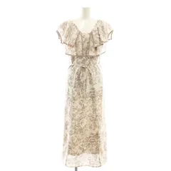 スナイデル SNIDEL 23AW ラッフルカラーパイピングワンピース 0 オフホワイト モカ チャコールグレー /DO ■OS ■SH