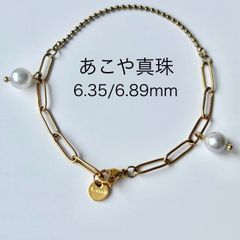 本真珠シルバーのパールブレス⭐️天然ナチュラルグレー色淡水真珠 