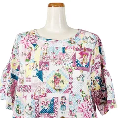 未着用　TUNIC チュニック　日本製　鴨居羊子　パジャマ　花柄　綿　【上】 チュニック 30％OFF TUNIC チュニック 鴨居羊子 9分袖全開