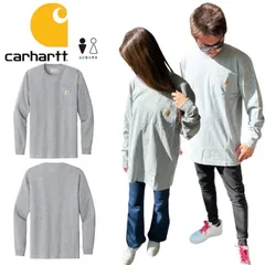 カーハート CARHARTT トップス 長袖Tシャツ ロンT K126 ヘザーグレー ロングスリーブ ポケット 胸ポケット付き ワッペンロゴ ユニセックス Workwear Pocket Long Sleeve T-Shirt 新品 正規品 未使用品