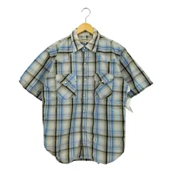 リーバイス Levis RED TAB チェック柄 半袖ウエスタンシャツ メンズ  L