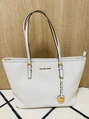 MICHAEL KORS 美品 ホワイト ショルダーバッグ トートバッグ