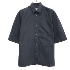 JIL SANDER ジルサンダー 18SS ビッグポケットコットンシャツ JSUO742226 MO244300 ネイビー 37