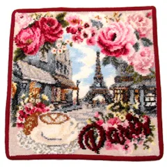 【新品 未使用】FEILER フェイラー  ハンカチ　タオル　ハンドタオル　パリの通り ボルドー PARISBORDEAUX