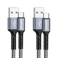 【新品】 GHNTJAP USB Type C ケーブル 1.5M 【2本セット】 USB A to USB C ケーブル 3A急速充電 QC3.0対応 iPhone15/Galaxy/Pixel/Xperia等タイプc機器対応 ナイロン編み 1