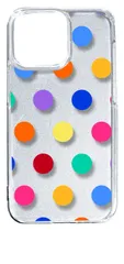 【新品未使用】iPhone14 Pro Max アイフォン14プロマックス クリア ハードケース ドット柄 水玉 (マルチカラー) スマホケース カバー cl-ip14promax-dotsmall-10