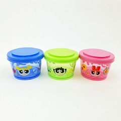 파워 퍼프 걸즈 조인트식 얇은 벽 보관 용기 3P 세트 런치 파워 퍼프 일본제