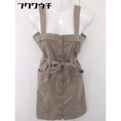 ◇ ◎ KUMIKYOKU 組曲 ノースリーブ 膝丈 ワンピース サイズ2 ブラウン系 レディース  【中古】 【1112240000975】